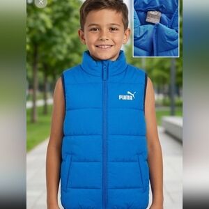 Puma Bright Blue Kids Puffer Vest